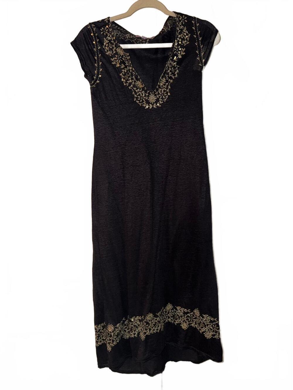 Calypso St. Barth embellished linen bohemian-luxe resort xs